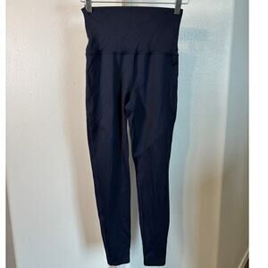 Beyond Yoga Ribbed High Waist Leggings Navy Blue Womens Small Made in USA